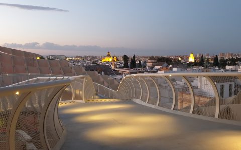 Atardecer en la terraza de Metropol Eventos